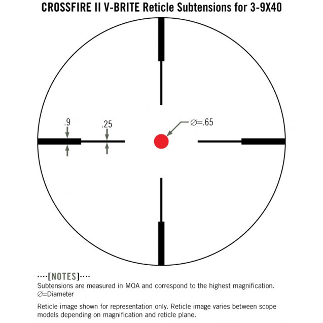 Vortex Crossfire II 3-9x40 1'' V-BRITE