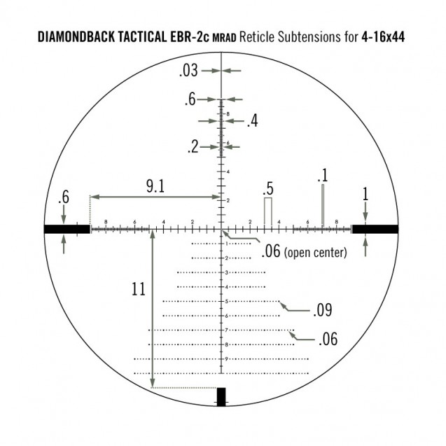 Vortex Diamondback Tactical 4-16x44 FFP EBR-2C